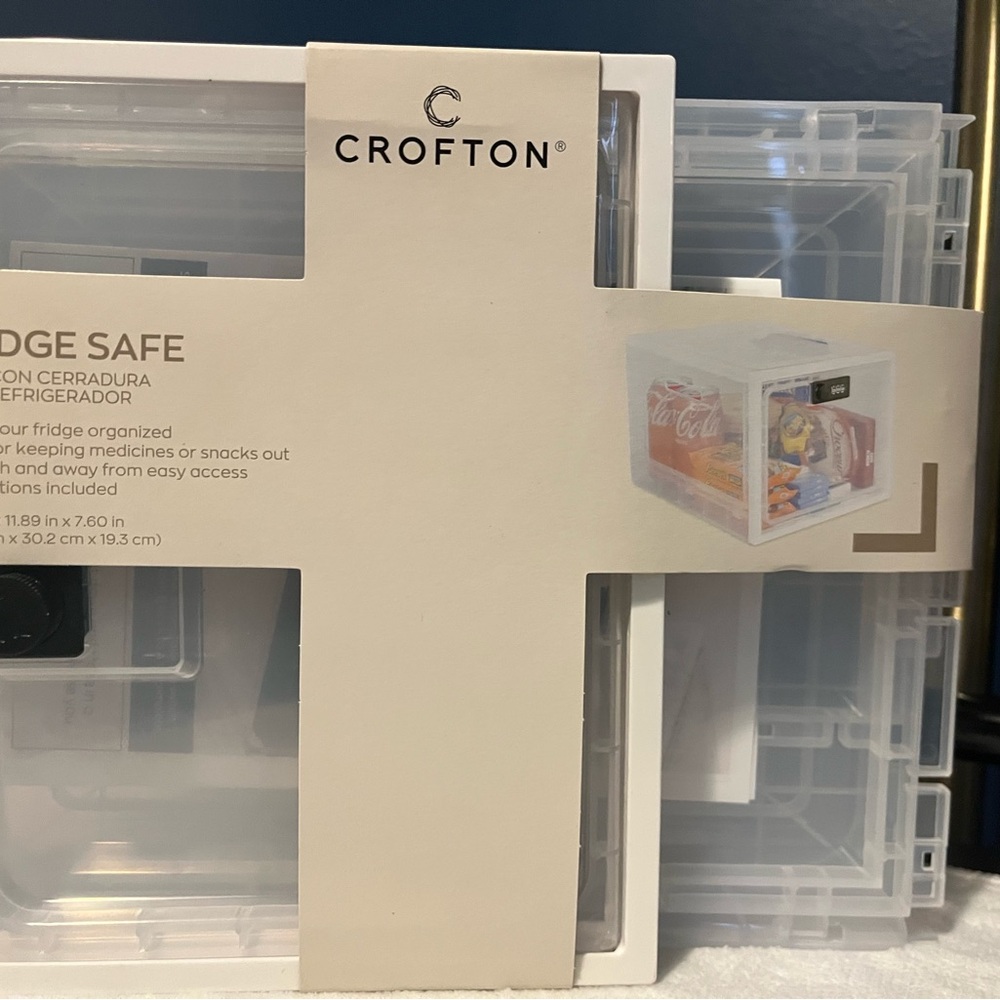 Croton Transparent Fridge Organizer with Secure Lock